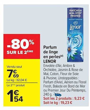 Lenor Parfum de linge en perles