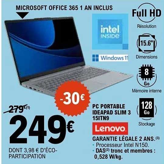 Lenovo IDEAPAD SLIM 3 15ITN9