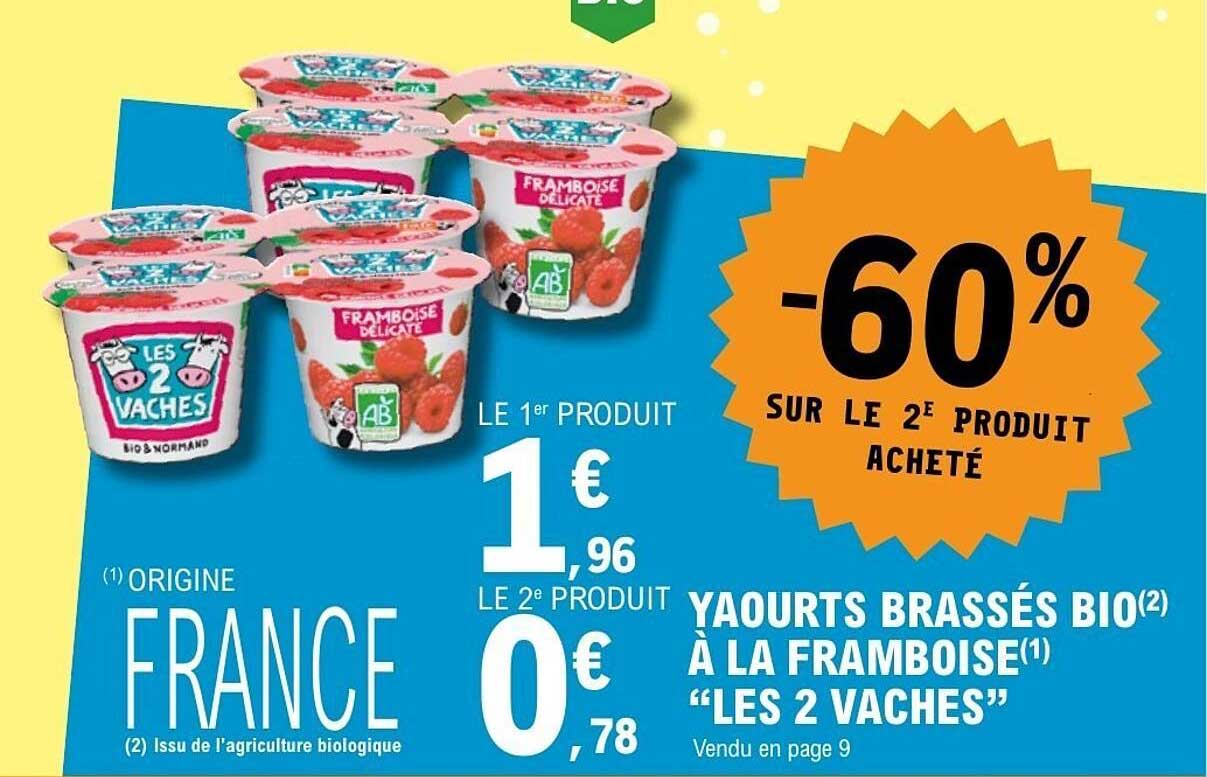 Les 2 Vaches Yaourts Brassés Bio