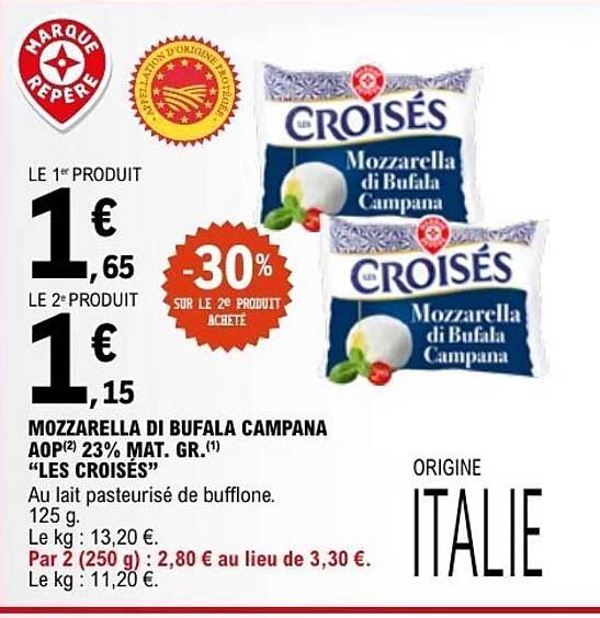 Les Croisés Mozzarella di Bufala Campana