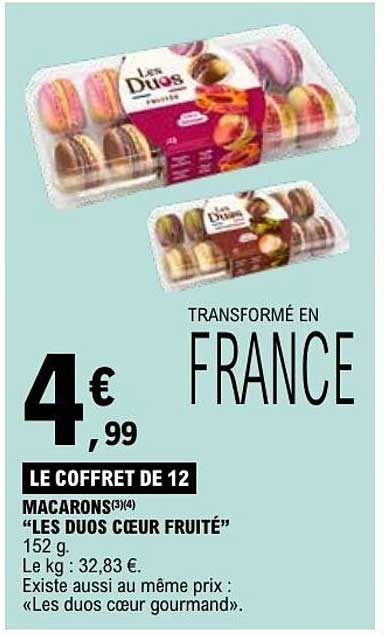 Les Duos cœur fruité