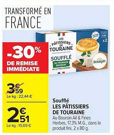 Les Pâtissiers de Touraine Soufflé