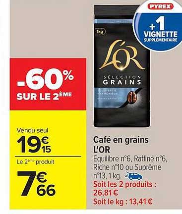 L'OR Café en grains