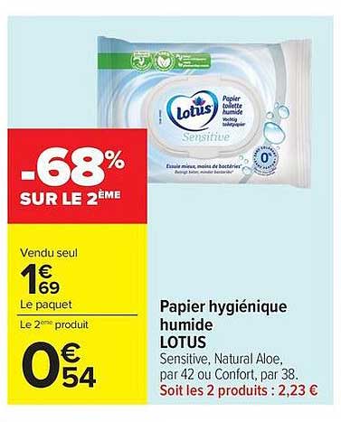 Lotus Papier hygiénique humide Sensitive