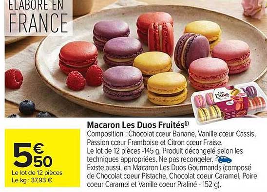 Macaron Les Duos Fruités
