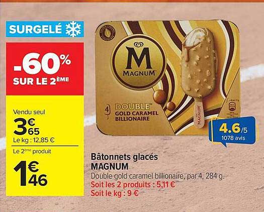 MAGNUM Bâtonnets glacés