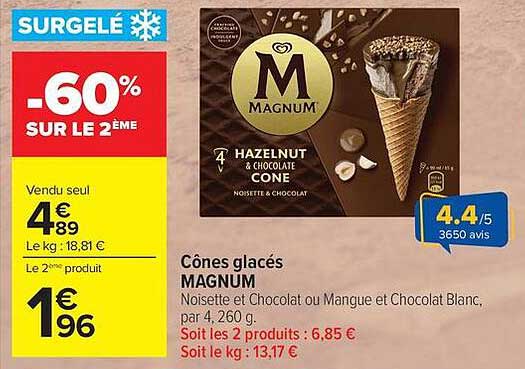 Magnum Cônes glacés