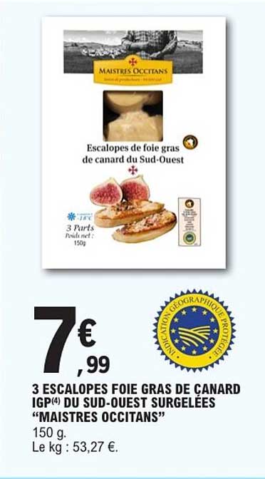 Maistres Occitans Escalopes de foie gras de canard du Sud-Ouest