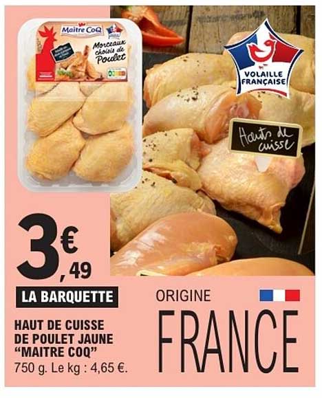 Maître CoQ Haut de cuisse de poulet jaune