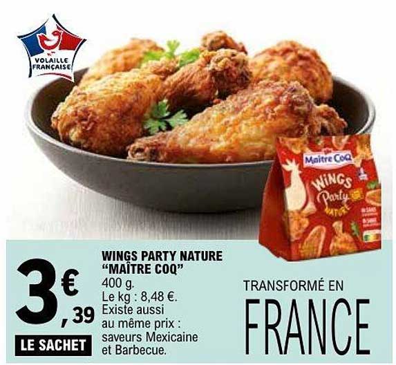 Maître CoQ Wings Party Nature