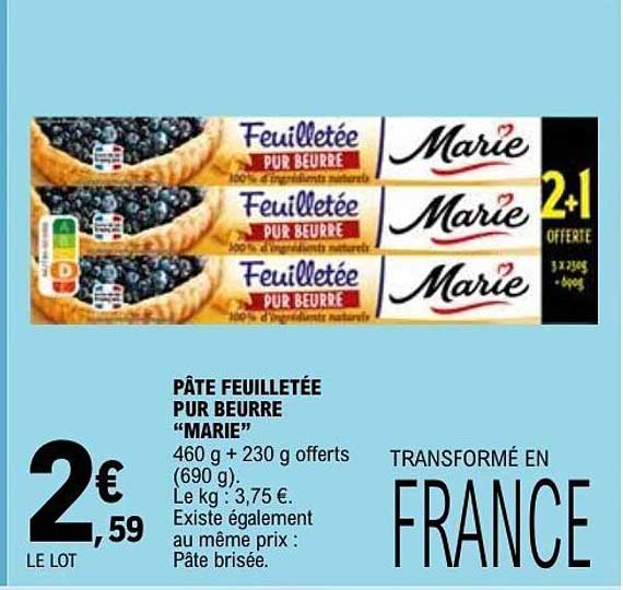 Marie Feuilletée Pur Beurre