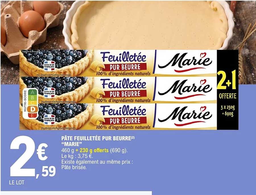 Marie Feuilletée Pur Beurre