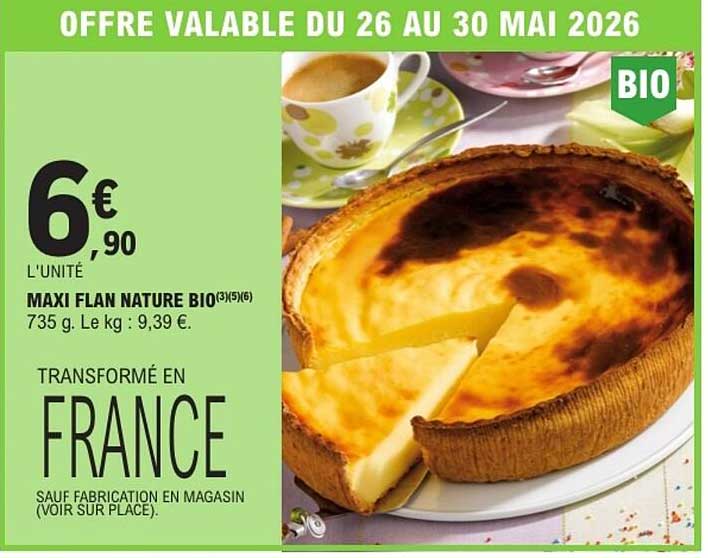 MAXI FLAN NATURE BIO