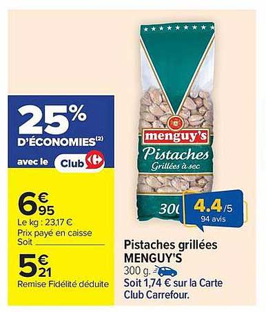 Menguy's Pistaches grillées