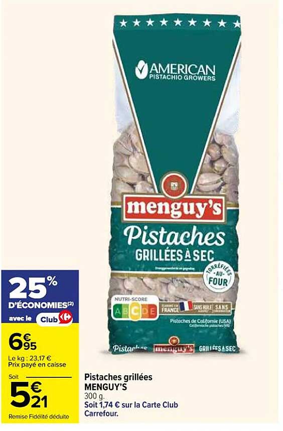 MENGUY'S Pistaches grillées