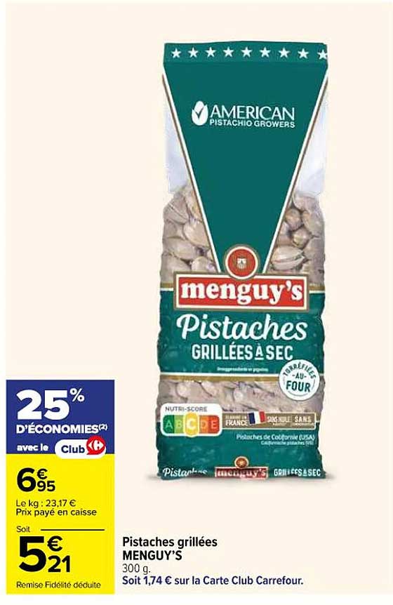 MENGUY'S Pistaches grillées