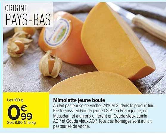Mimolette jeune boule