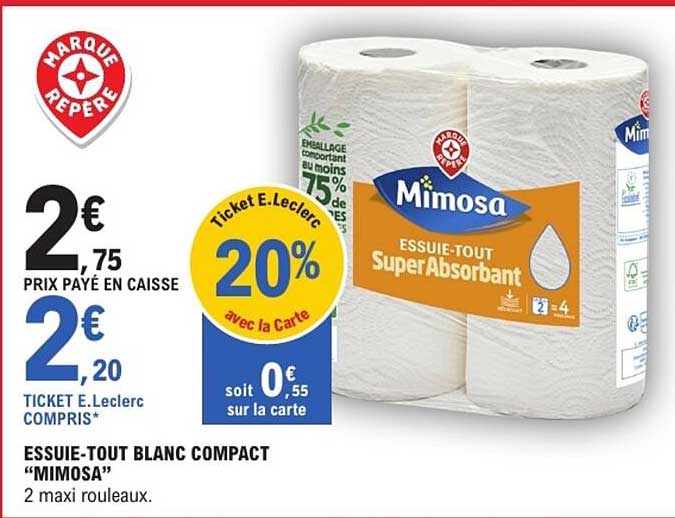 Mimosa Essuie-tout SuperAbsorbant