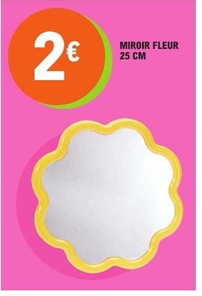 MIROIR FLEUR 25 CM