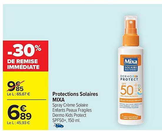 Mixa Spray Crème Solaire