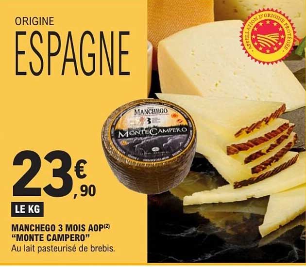 Monte Campero Manchego 3 Mois AOP