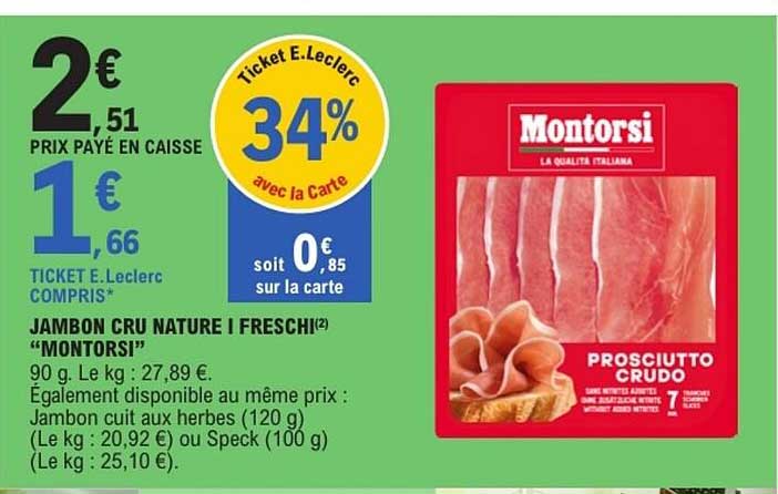 Montorsi Prosciutto Crudo