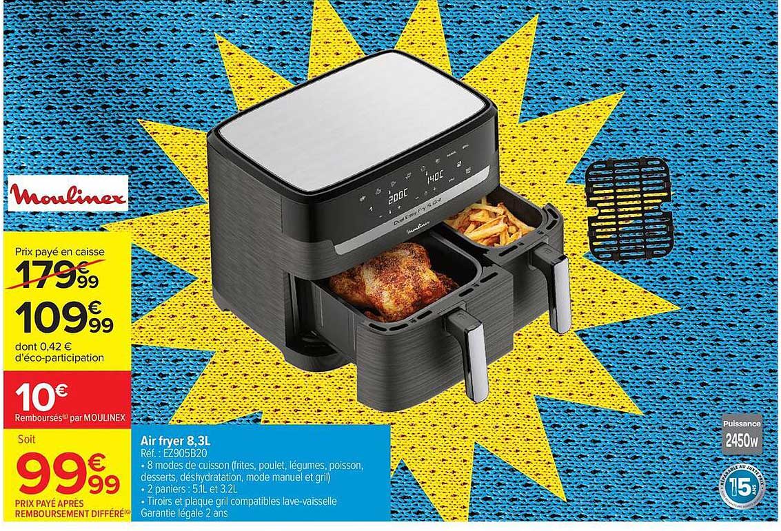Moulinex Air fryer 8,3L