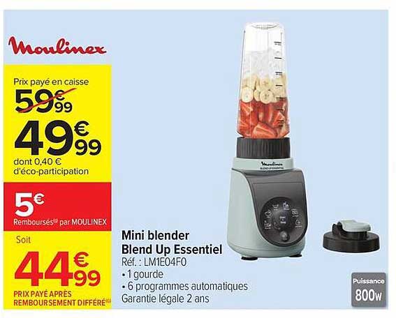 Moulinex Mini blender Blend Up Essentiel