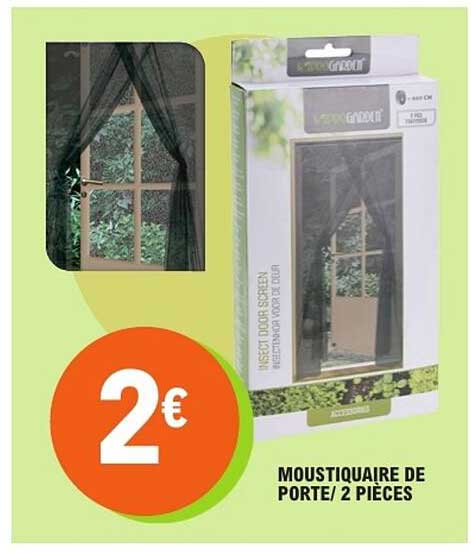 MOUSTIQUAIRE DE PORTE/ 2 PIÈCES