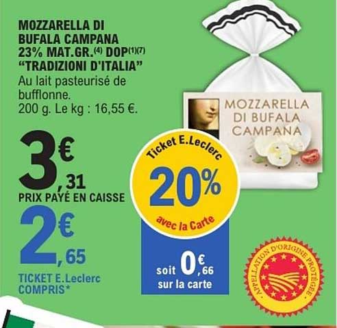 MOZZARELLA DI BUFALA CAMPANA