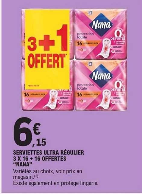Nana Serviettes ultra régulier