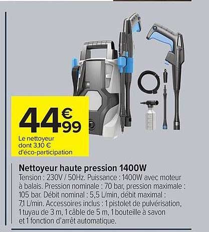 Nettoyeur haute pression 1400W