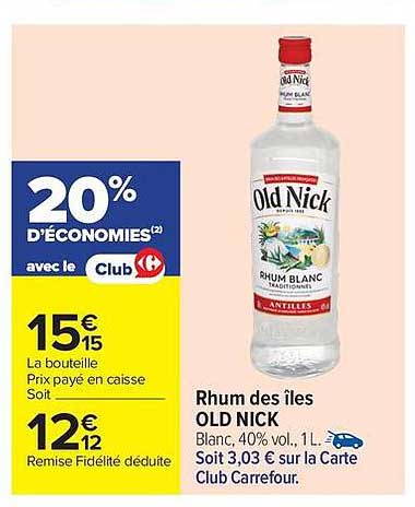 Old Nick Rhum Blanc