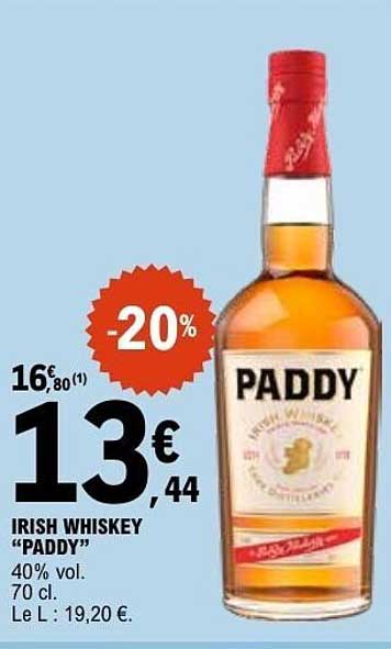PADDY IRISH WHISKEY