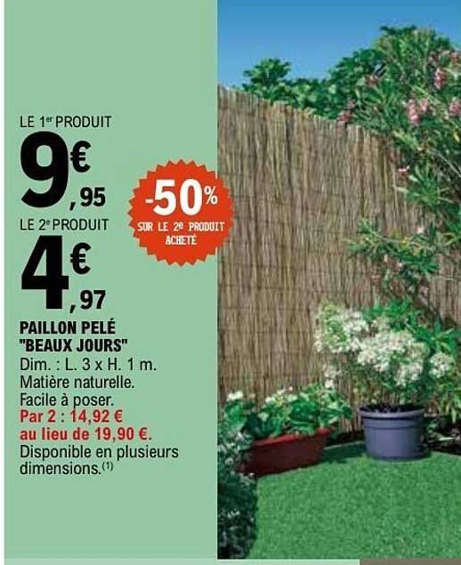 Paillon pelé "Beaux Jours