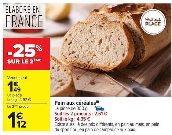 Pain aux céréales