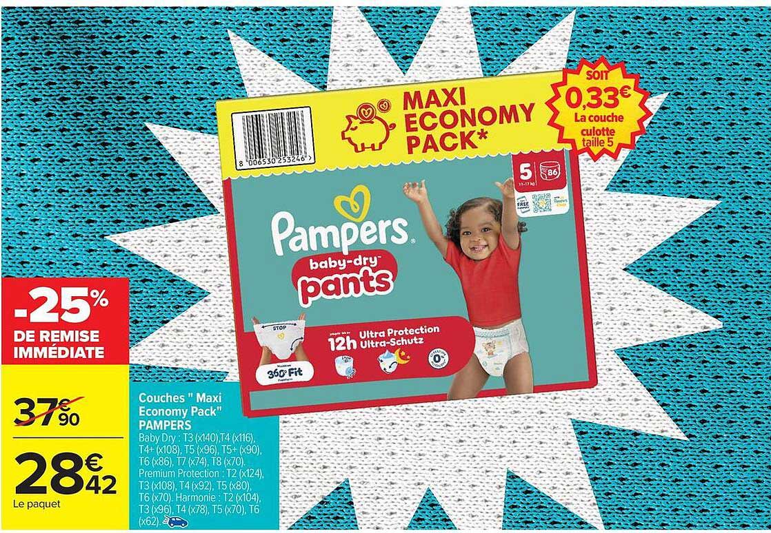 Pampers baby-dry pants