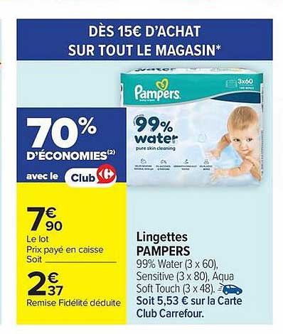 PAMPERS Lingettes