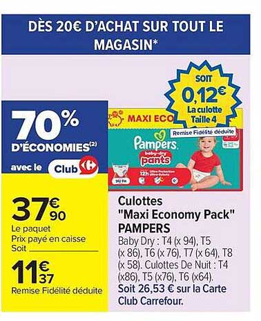 Pampers Maxi Economy Pack