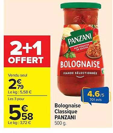 PANZANI Bolognaise Classique