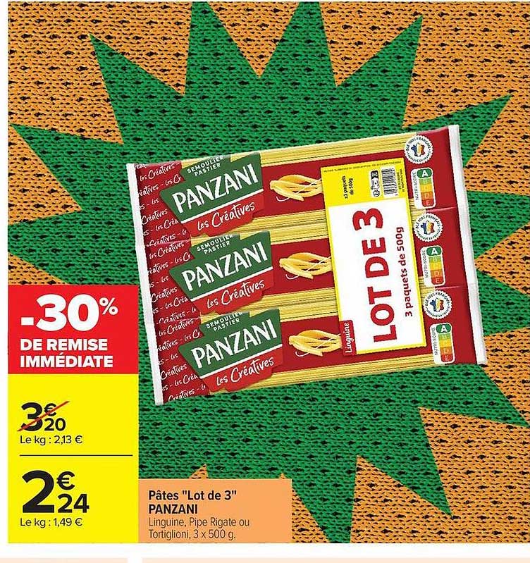 PANZANI Lot de 3