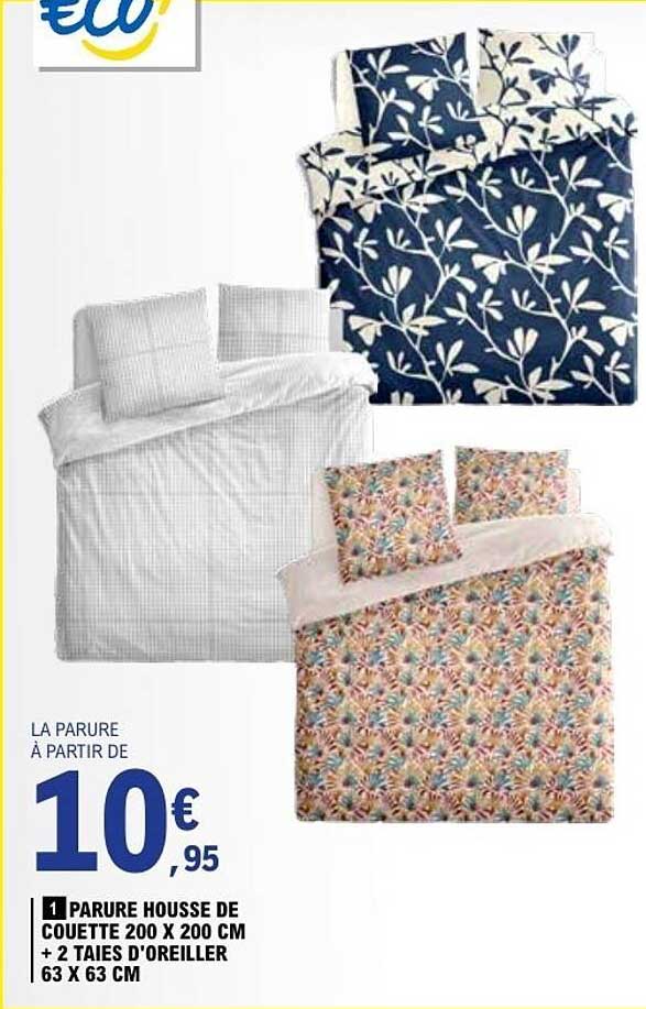 PARURE HOUSSE DE COUETTE