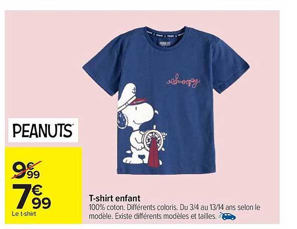 PEANUTS T-shirt enfant