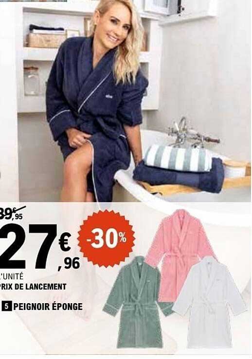 PEIGNOIR ÉPONGE