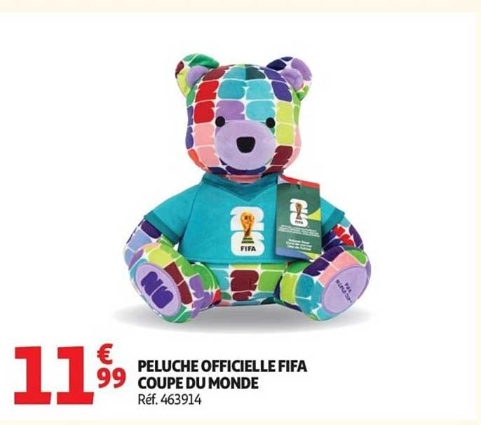 PELUCHE OFFICIELLE FIFA COUPE DU MONDE