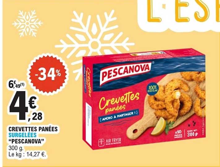 PESCANOVA Crevettes panées