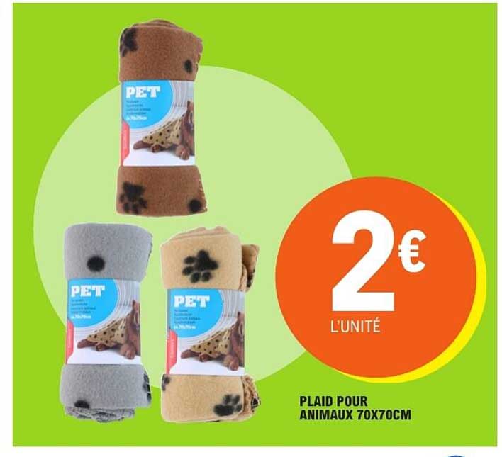 PET PLAID POUR ANIMAUX