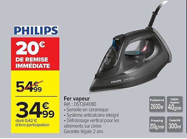 PHILIPS Fer vapeur