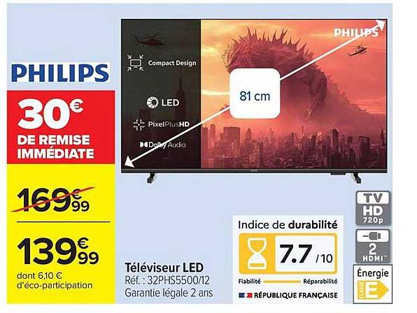 PHILIPS Téléviseur LED