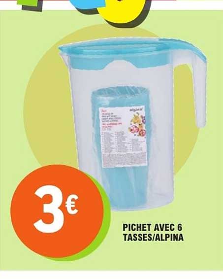 PICHET AVEC 6 TASSES/ALPINA